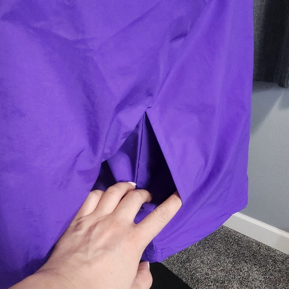 TONIX Teamwear V-Neck Nylon Windshirt Mens XL Purple Basketball Windbreaker NWT - Picture 5 of 16